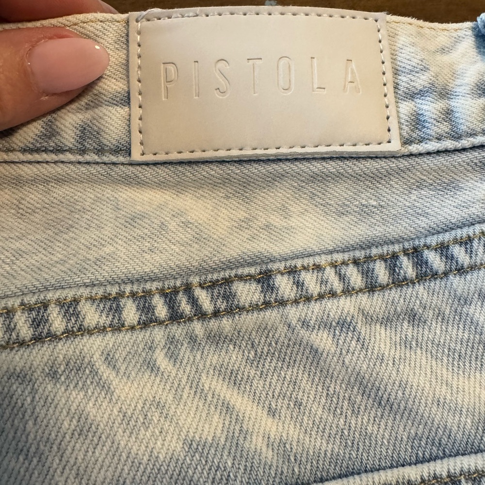 Pistola 90's Straight Leg Light Wash Denim Jeans